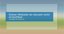 Desktop Screenshot of privatverlag.org